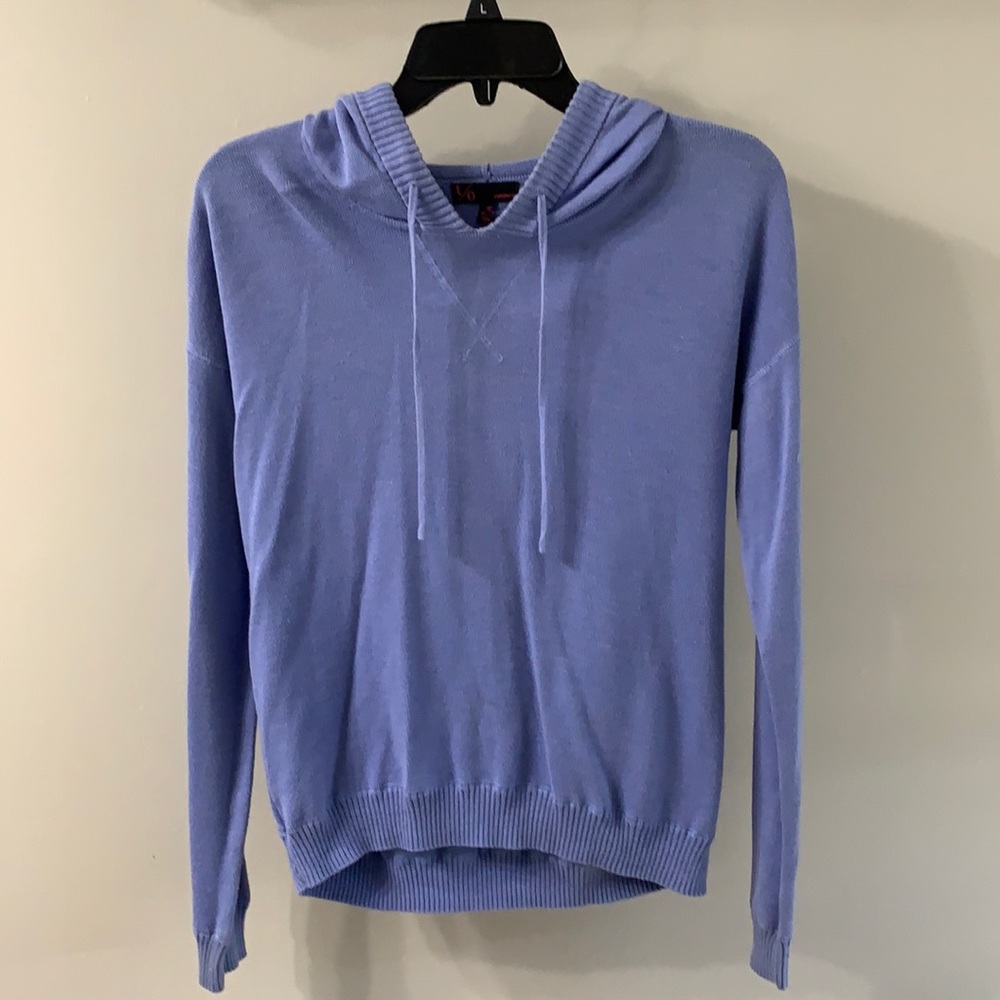 Blue lightweight sweater hoodie